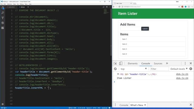 JavaScript DOM Crash Course - Part 1 смотреть онлайн