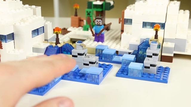 КИТАЙСКИЙ МАЙНКРАФТ? (Аналог LEGO Minecraft 21120 - Снежное убежище/укрытие) смотреть онлайн