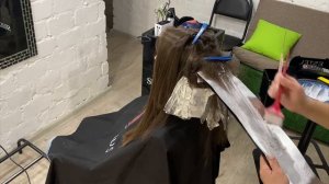 Шатуш. Окрашивание длинных волос. Видеоурок