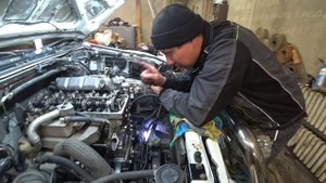 Замена маслосъёмных колпачков PAJERO 3 4M41