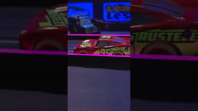 Lightning McQueen vs. Jackson Storm on the Glowing Racetrack | Pixar Cars