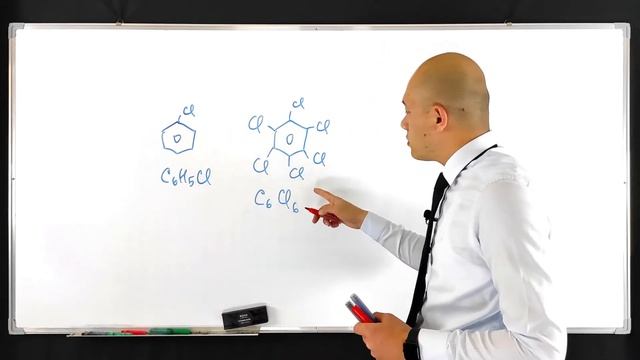 Определите соотношение атомов хлора в хлорбензоле и гексахлорбензоле.A) 1:1 B) 1:6 C) 3:1 D) 1:2 смотреть онлайн