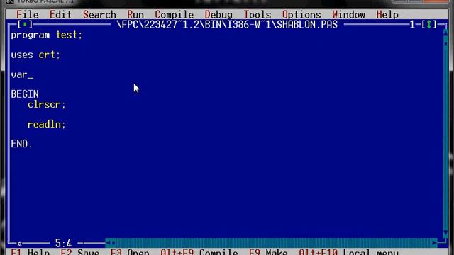 Структура языка Pascal смотреть онлайн