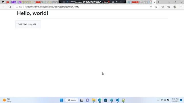 BOOTSTRAP 5 TEXT TRUNCATION