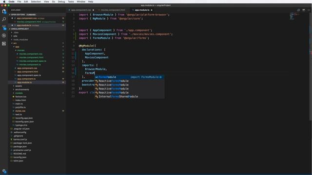 03-Import FormsModule and working with data binding in Angular смотреть онлайн