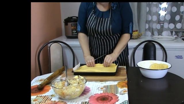 ПИРОГ С Капустой и РЫБОЙ  удачное песочное тесто