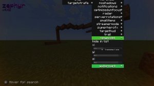 Minecraft Bedrock Edition 1.19.70 Hack Client: Zephyr