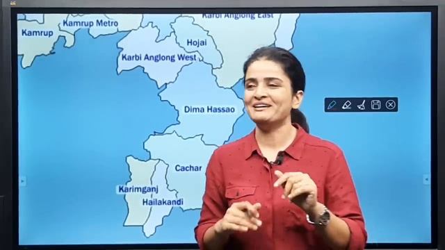 Map of Assam | 35 Districts of Assam | Geography | With Mnemonics