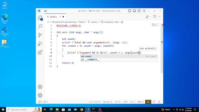 Main in C| argc argv | Who calls main| What main returns | Command line arguments | Main argc argv[