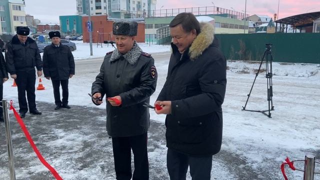 Церемония открытия участкового пункта в полиции в Ханты-Мансийске
