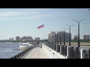 75-метровый флагшток АМИРА в Благовещенске