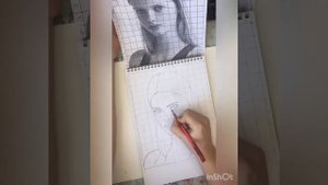 Рисование портрета по клеткам