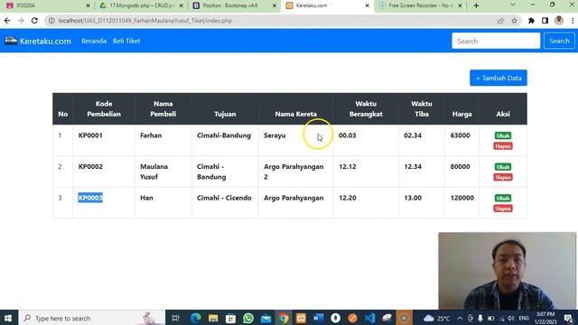 UAS Database Object - CRUD Travel Mongodb смотреть онлайн