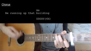 Kate Bush - Running Up That Hill EASY Guitar Tutorial With Chords / Lyrics