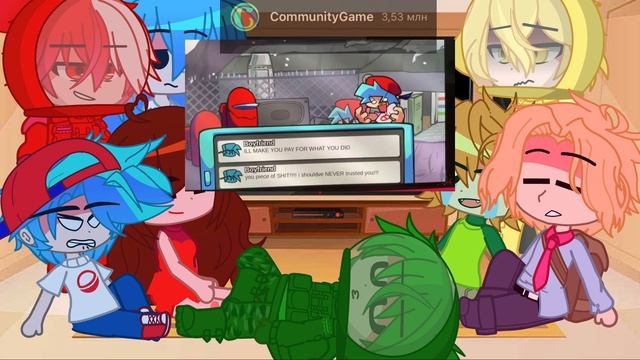 ~[?FNf React To 4 Imposters! (1 Week)?]~ (Friday Night Funkin) #fnfmod  #fnfimpostor