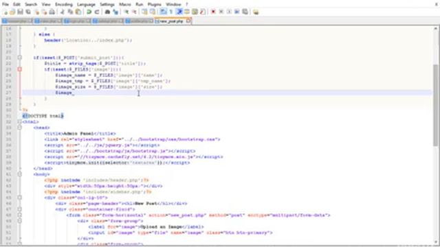 Getting Post Data in PHP and Creating Image Uploader смотреть онлайн