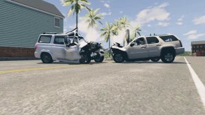 УАЗ Патриот VS Chevrolet Tahoe {BeamNG.drive}