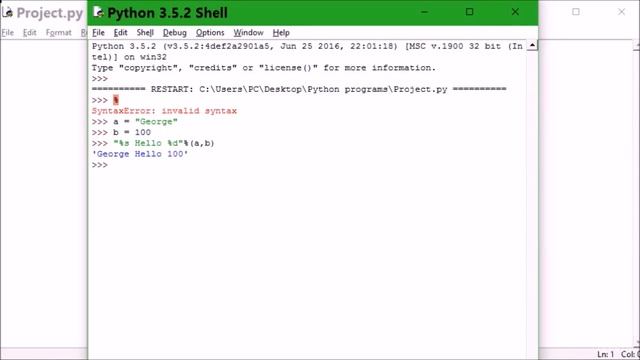 Understanding Python(Step by step guide for complete NOVICE) (3  String Formatting Operators)