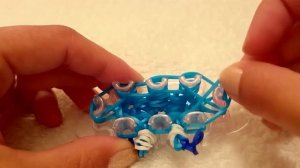 3d КРОЛИК на станке МОНСТР ТЭИЛ из резинок Rainbow Loom,  Радужки Rainbow Loom