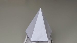 Regular pentagonal pyramid, пятиугольная пирамида