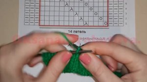 ВЯЗАНИЕ СПИЦАМИ.УЗОР "ЛОЖНАЯ КОСА"Видео урок