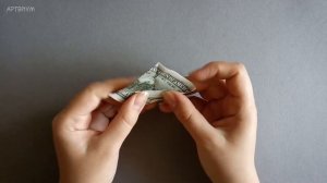 Оригами денежная птичка: простое оригами из денежной купюры Money Bird Origami