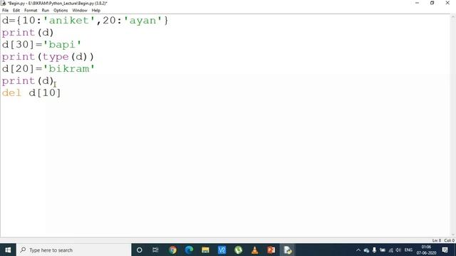 Dictionary Data Type in Python || বাংলায় পাইথন || Learn Python in Bangla