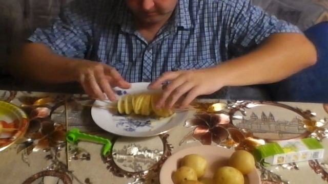 Картофель спиралью. Реальный  обзор ножа для нарезки овощей с Али-экспресс