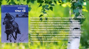 Анатолий Тириков, роман "Черные тени"