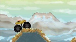 CARS CARTOONS RACING YELLOW BIGFOOT MONSTER TRUCK МУЛЬТИК МАШИНКИ ПРО ЖЕЛТЫЙ БИГФУТ МОНСТР ТРАК