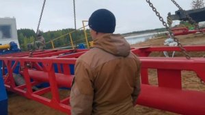 ✔️ Собираем  новый земснаряд ⭕️ Устанавливаем раму ⭕️ Обзор машзала