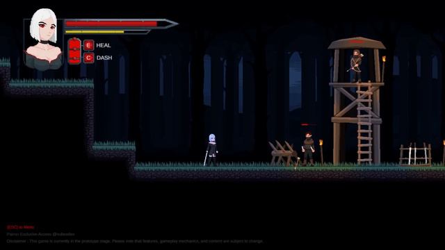 Lets Take a look on Vampire's Knight a naughty 2D Dark souls like