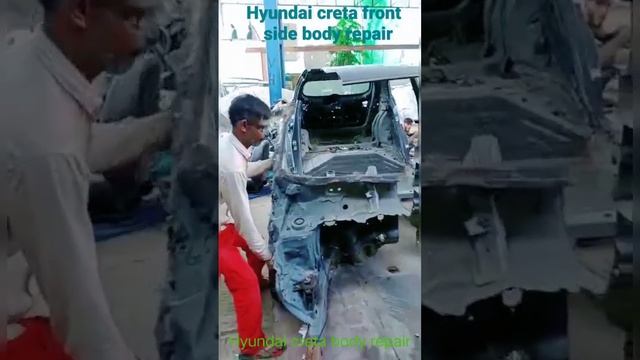 Hyundai creta body parts repair/Hyundai creta body denting work