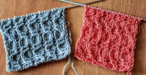 Узор спицами "КОСА-ЗМЕЙКА".