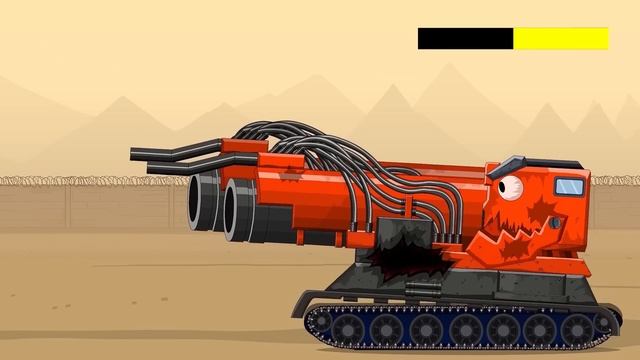 Drill Vehicle / Monster Truck | WOT - Мега танки VS Босс | Мультики про танки | Arena Tank Cartoon