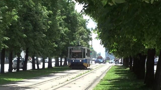 уфимский трамвай ктм (депо зорина  ул зорге электротранспорт россии . прогулка по городу 2022 г лето