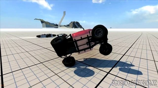 BeamNG Drive Cop Chases & Rollovers #3 - Insanegaz смотреть онлайн