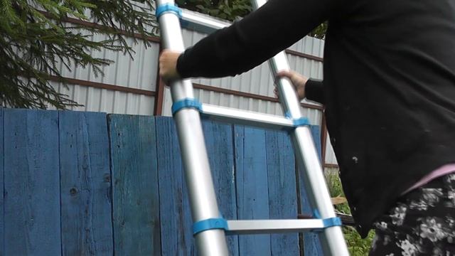 Лестница Telescopic Mac Allister/ Раздвижная лестница/ Для дома и дачи смотреть онлайн