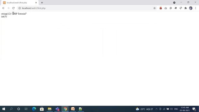 PHP Basic Concept | Syntax | Print Statement (echo) | Comments | Variables | Data types and String