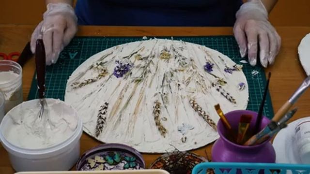 Мастер-класс Флористический коллаж в стиле "Терра" смотреть онлайн