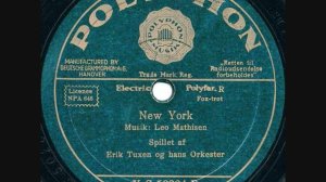 Erik Tuxen & his Orchestra - New York - 1933