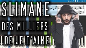 Slimane - Des milliers de je t'aime [Piano Tutorial | Sheets | MIDI] Synthesia