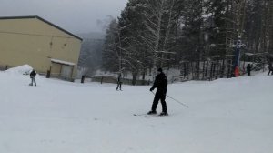 Горнолыжный спуск возле Санатория Россия Белокуриха