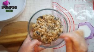 Готовим жульен и начиняем багет. Жульен в пеньках.