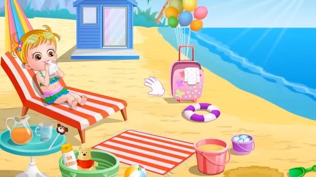 Детские Желто на пляже   замечательная игра для каждого младенца и ребенка смотреть онлайн