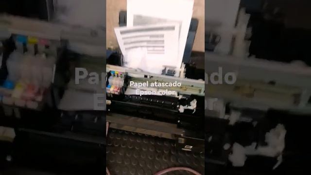 EPSON TX130 PAPEL ATORADO FALLA.