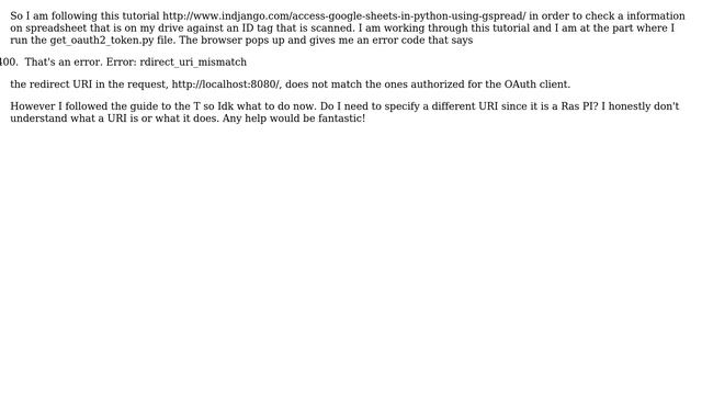 Raspberry Pi: accessing google spreadsheet through python смотреть онлайн