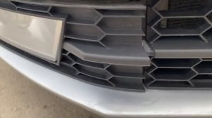 Снятие маски противотуманки Skoda Octavia Mk3 A7 дорестайлинг