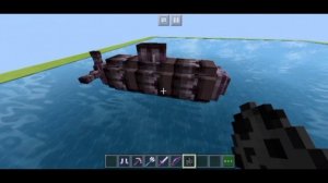 Working Submarine in Minecraft PE (Command block Creation) Moving