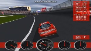 NASCAR Revolution PC Race #26 Gameplay (Hut Stricklin) (Atlanta) (9 Laps)